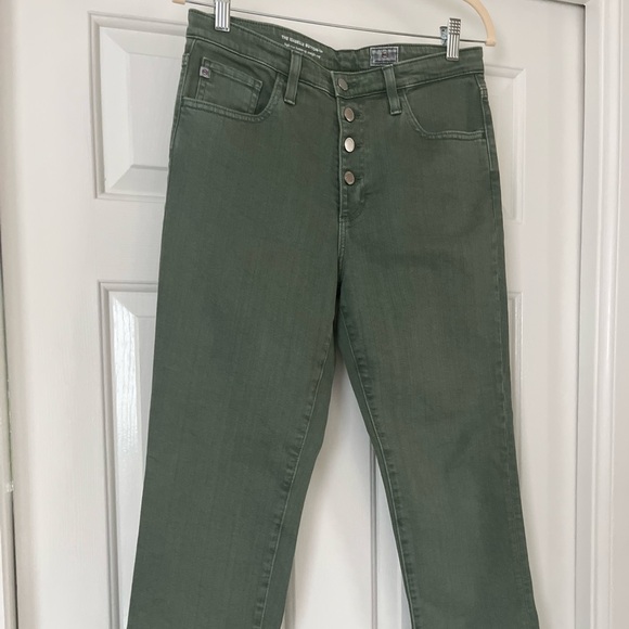 AG Jeans, The Isabelle Button-up, color Sulfur Fresh Thyme, size 29 - Picture 2 of 7